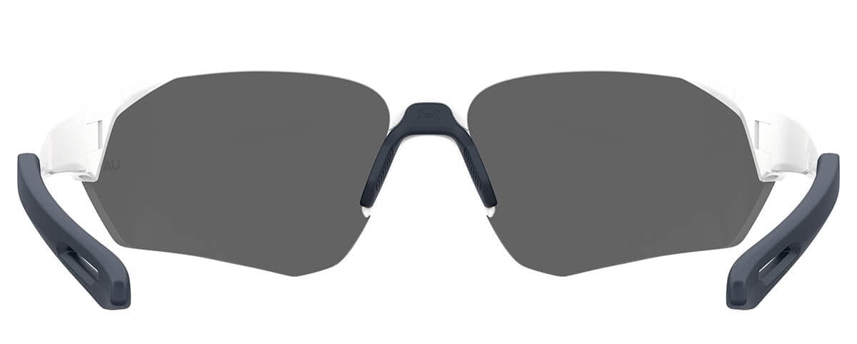 Under Armour Playmaker Sunglasses with White Frame and Baseball Blue Lens UA0001GS-6HT-W1 - Back View