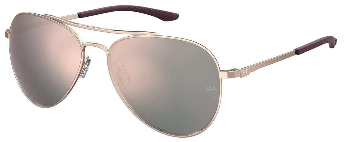 Under Armour Instinct Sunglasses with Rose Gold 57mm Frame and Rose Gold Mirror Lens UA0007GS-AU2-0J