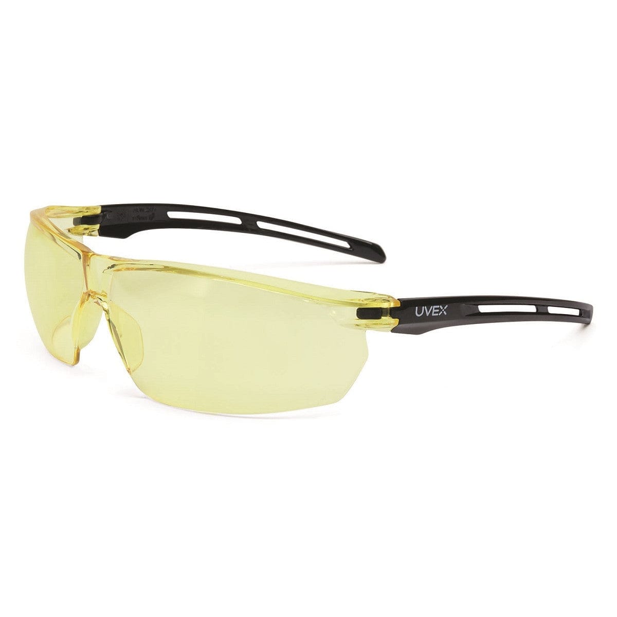 Uvex Tirade Safety Glasses Amber Anti-Fog Lens with Foam-Padding Removed