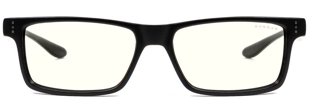 Gunnar Vertex Computer Glasses with Onyx Frame and Clear Lens - Front