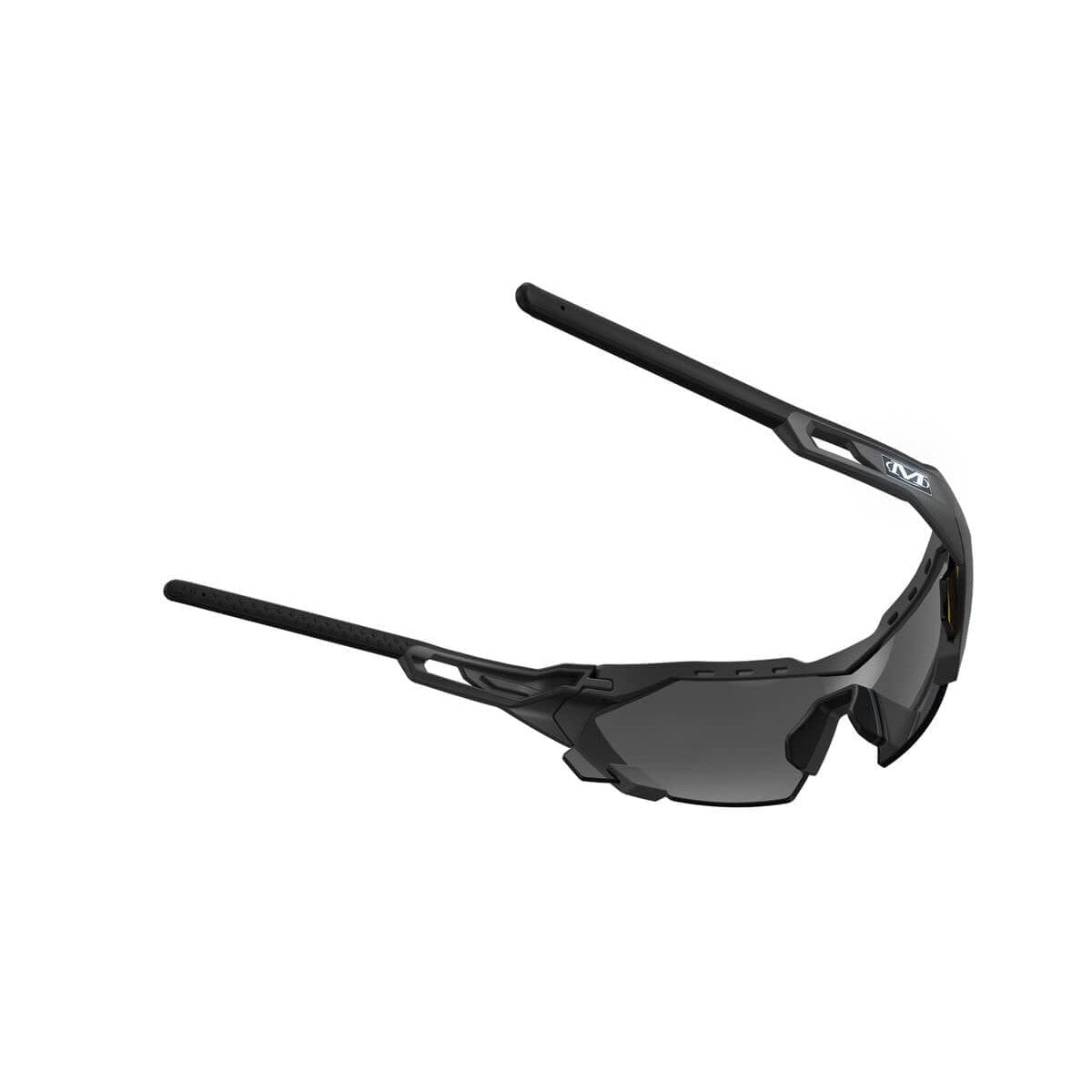 Mechanix Wear Type-E Safety Glasses with Grey Frame and Fire Mirror Anti-Fog Lens VES-21AK-BU - Back View
