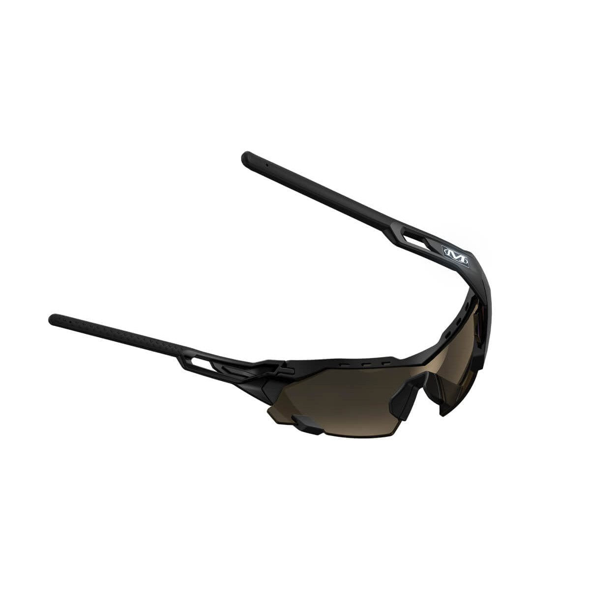 Mechanix Wear Type-E Safety Glasses with Grey Frame and Blue Diamond Mirror Anti-Fog Lens VES-22AE-BU - Back View