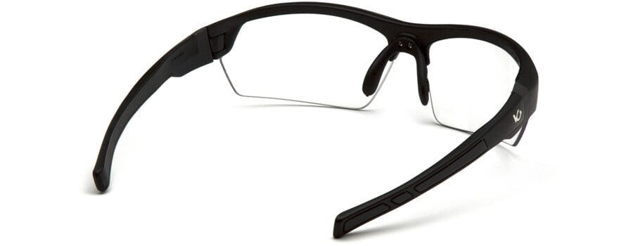Venture Gear Tensaw Safety Glasses with Black Frame and Clear Anti-Fog Lens - Back