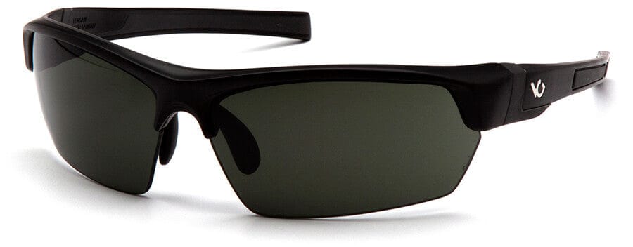 Venture Gear Tensaw Safety Sunglasses with Black Frame and Smoke Green Anti-Fog Lens