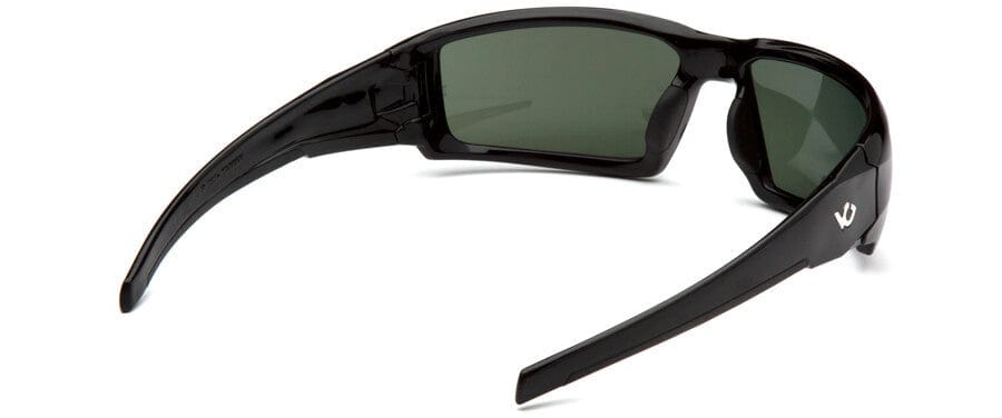 Venture Gear Pagosa Safety Sunglasses with Black Frame and Smoke Green Anti-Fog Lens - Back