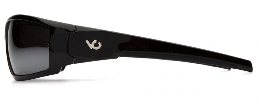 Venture Gear Pagosa Safety Sunglasses with Black Frame and Silver Mirror Anti-Fog Lens - Side