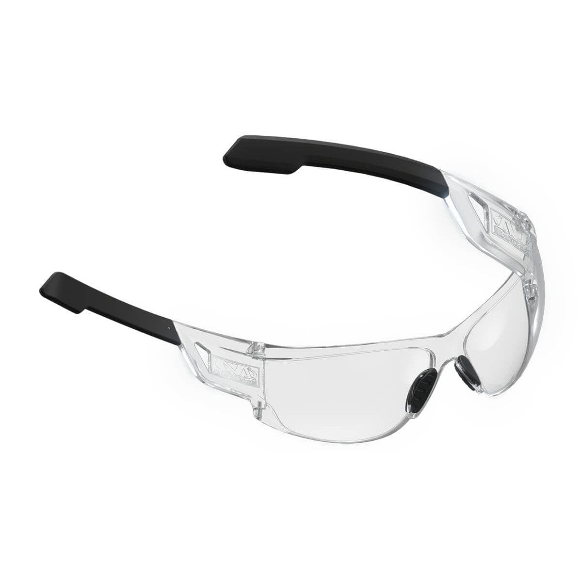 Mechanix Wear Type-N Safety Glasses with Clear Frame and Clear Anti-Fog Lens VNS-10AA-BU - Back View