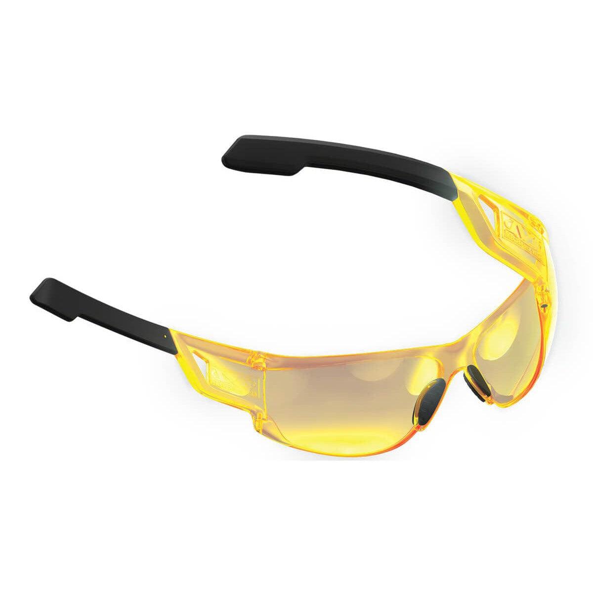 Mechanix Wear Type-N Safety Glasses with Amber Frame and Amber Anti-Fog Lens VNS-30AC-BU - Back View