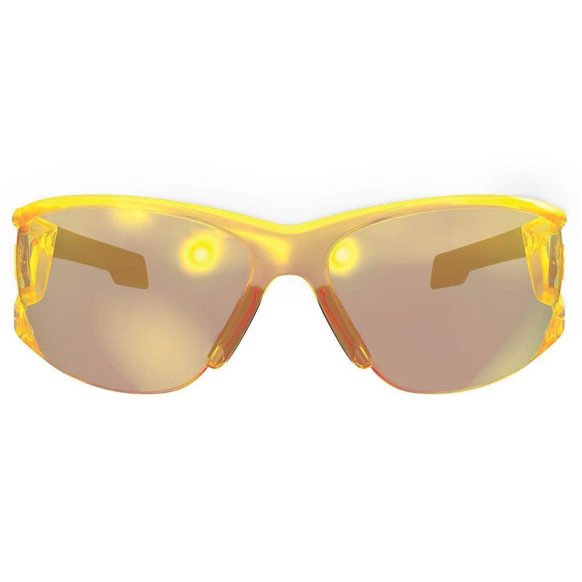 Mechanix Wear Type-N Safety Glasses with Amber Frame and Amber Anti-Fog Lens VNS-30AC-BU - Front View