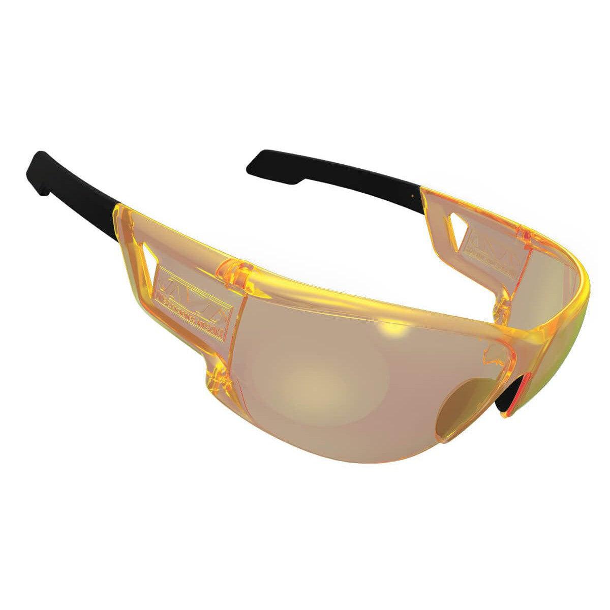 Mechanix Wear Type-N Safety Glasses with Amber Frame and Amber Anti-Fog Lens VNS-30AC-BU - Right View