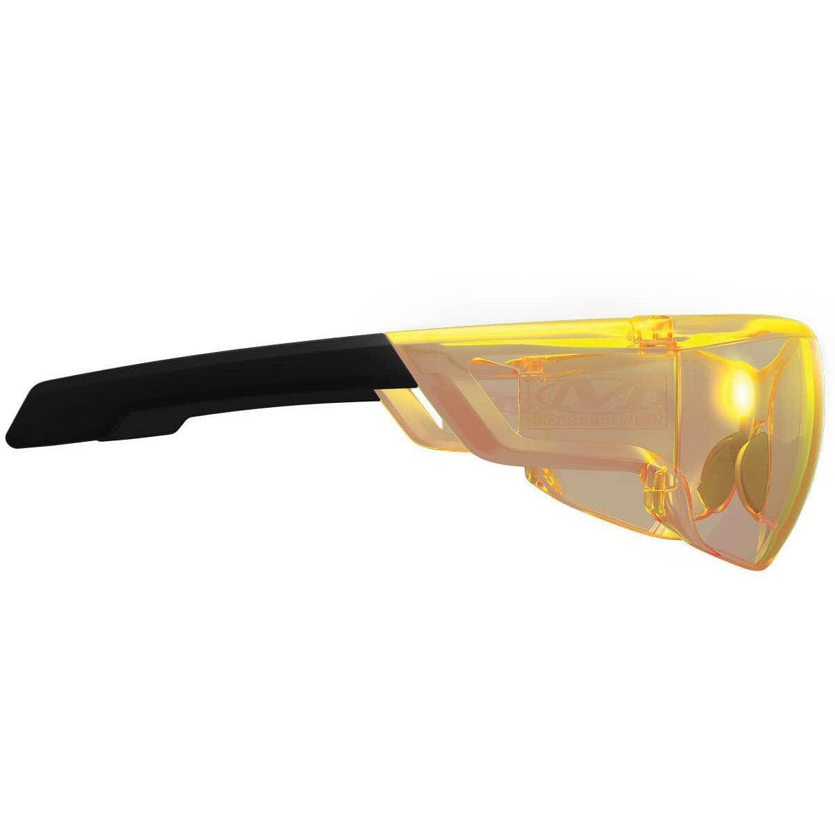 Mechanix Wear Type-N Safety Glasses with Amber Frame and Amber Anti-Fog Lens VNS-30AC-BU - Side View