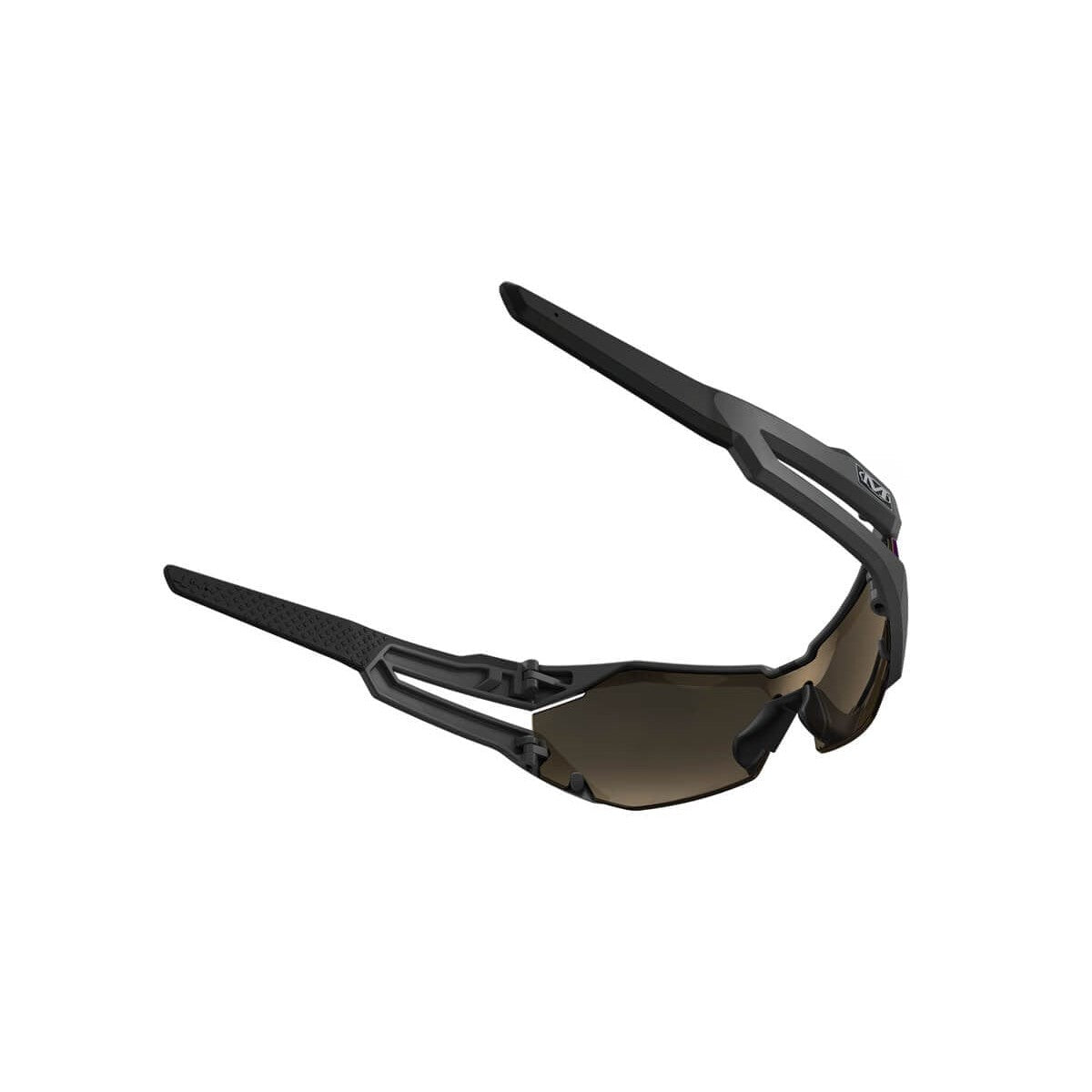 Mechanix Wear Type-V Safety Glasses with Grey Frame and Blue Diamond Mirror Anti-Fog Lens VVS-22AH-BU - Back View