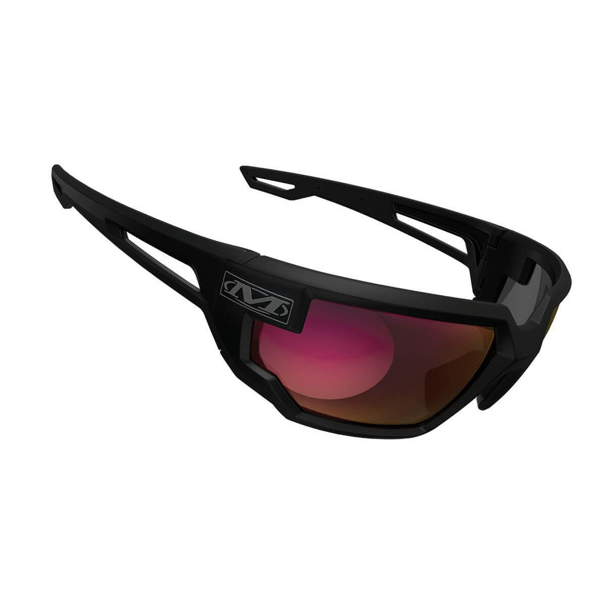 Mechanix Wear Type-X Safety Glasses with Black Frame and Fire Mirror Anti-Fog Lens VXS-21AE-BU - Right View