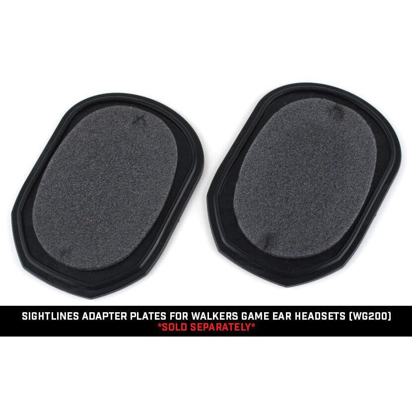 Noisefighters SightLines Adapter Plates For Walkers Game Ear Headsets WG200