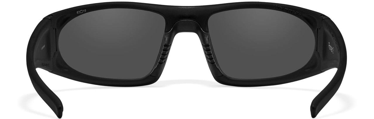 Wiley X Romer III Advanced Ballistic Safety Glasses Kit with Matte Black Frame and Smoke Grey and Clear Lenses 1004 - Back View