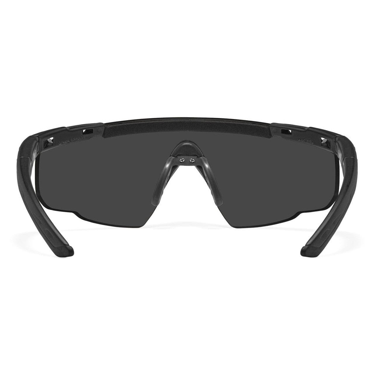 Wiley X Saber Advanced Ballistic Safety Glasses Kit with Matte Black Frame and Smoke Grey, Light Rust and Vermillion Lenses 309 - Back View