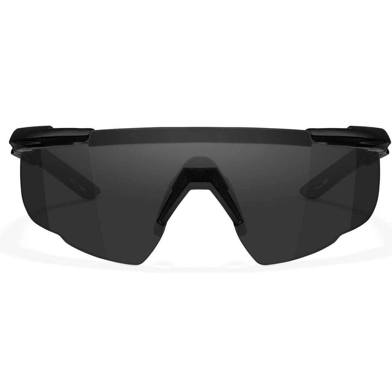 Wiley X Saber Advanced Ballistic Safety Glasses Kit with Matte Black Frame and Smoke Grey, Light Rust and Vermillion Lenses 309 - Front View