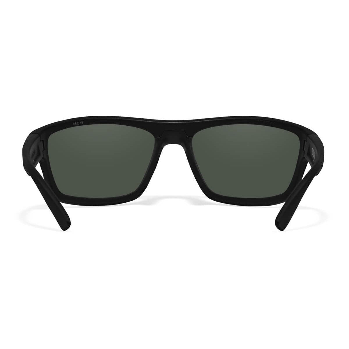 Wiley X Peak Safety Sunglasses with Matte Black Frame and Captivate Blue Mirror Polarized Lens WX-ACPEA19 - Back View
