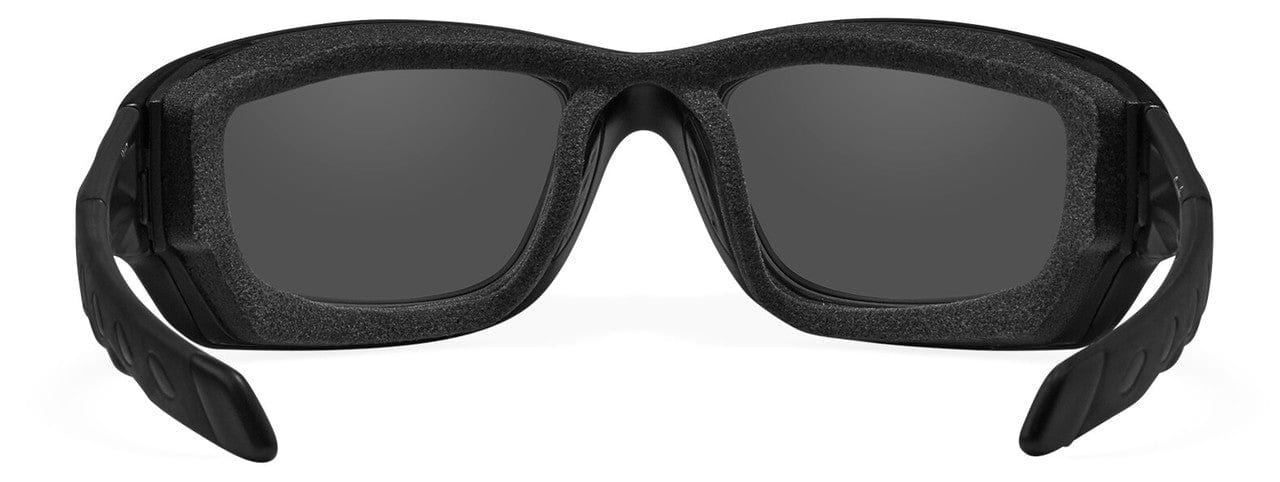 Wiley X Gravity Safety Sunglasses with Matte Black Frame and Smoke Grey Lens CCGRA01 - Back View