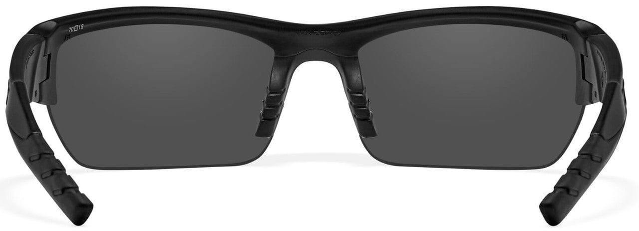 Wiley X Valor Ballistic Sunglasses Kit with Matte Black Frame and Smoke Grey, Clear, and Light Rust Lenses CHVAL06 - Back View
