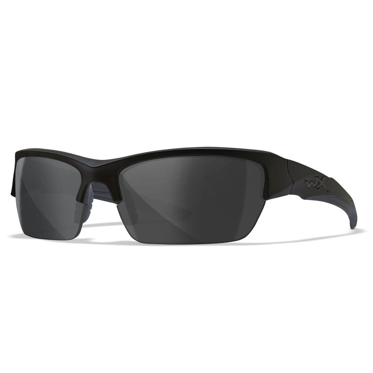 Wiley X Valor Black Ops Safety Sunglasses with Matte Black Frame and Polarized Smoke Gray Lenses CHVAL08
