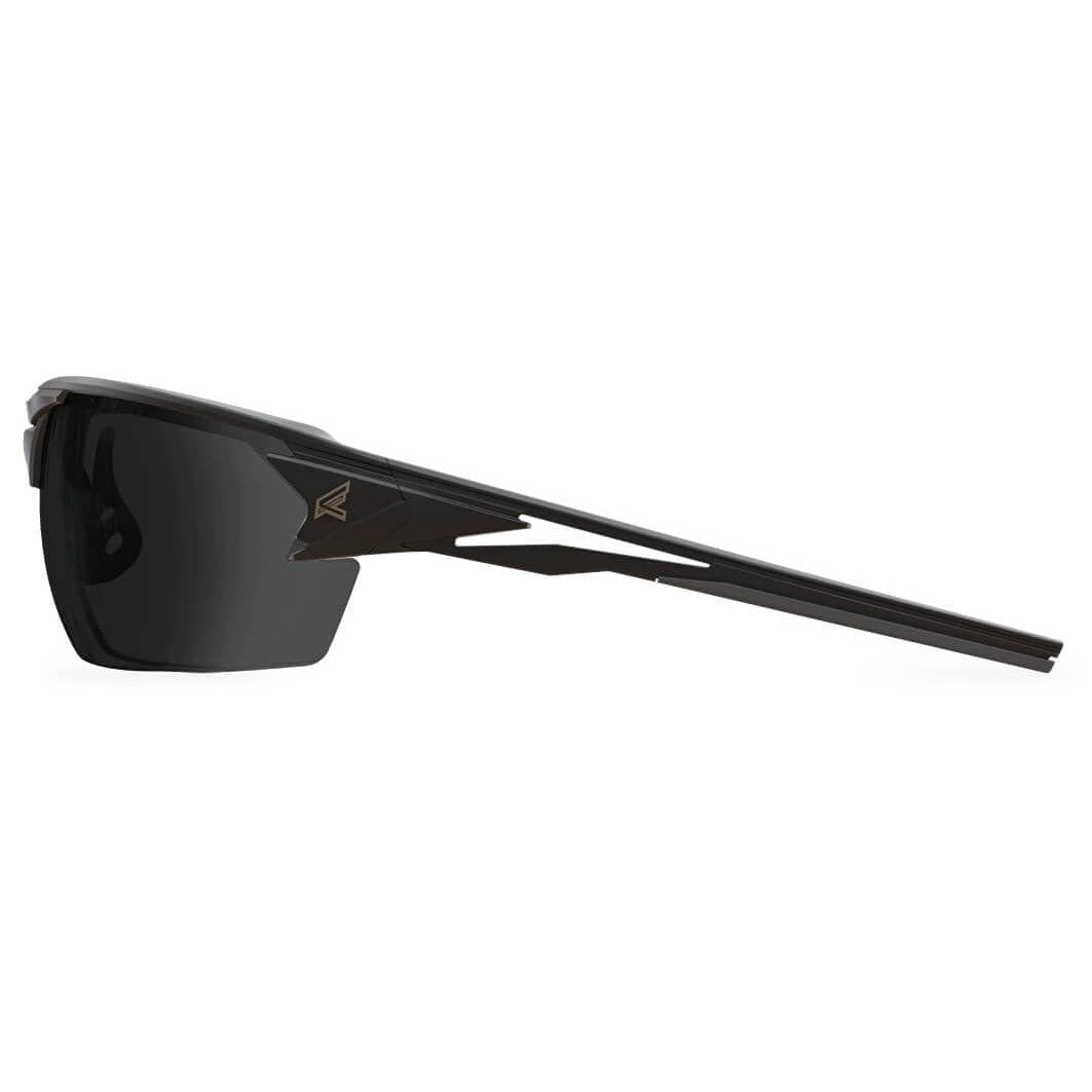 Edge Pumori Safety Glasses with Matte Black Frame and Smoke Vapor Shield Lens XP416VS - Side View