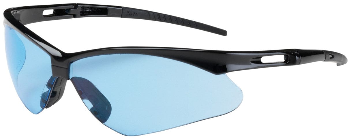 Bouton Anser Safety Glasses with Black Frame and Light Blue Lens 250-AN-10113