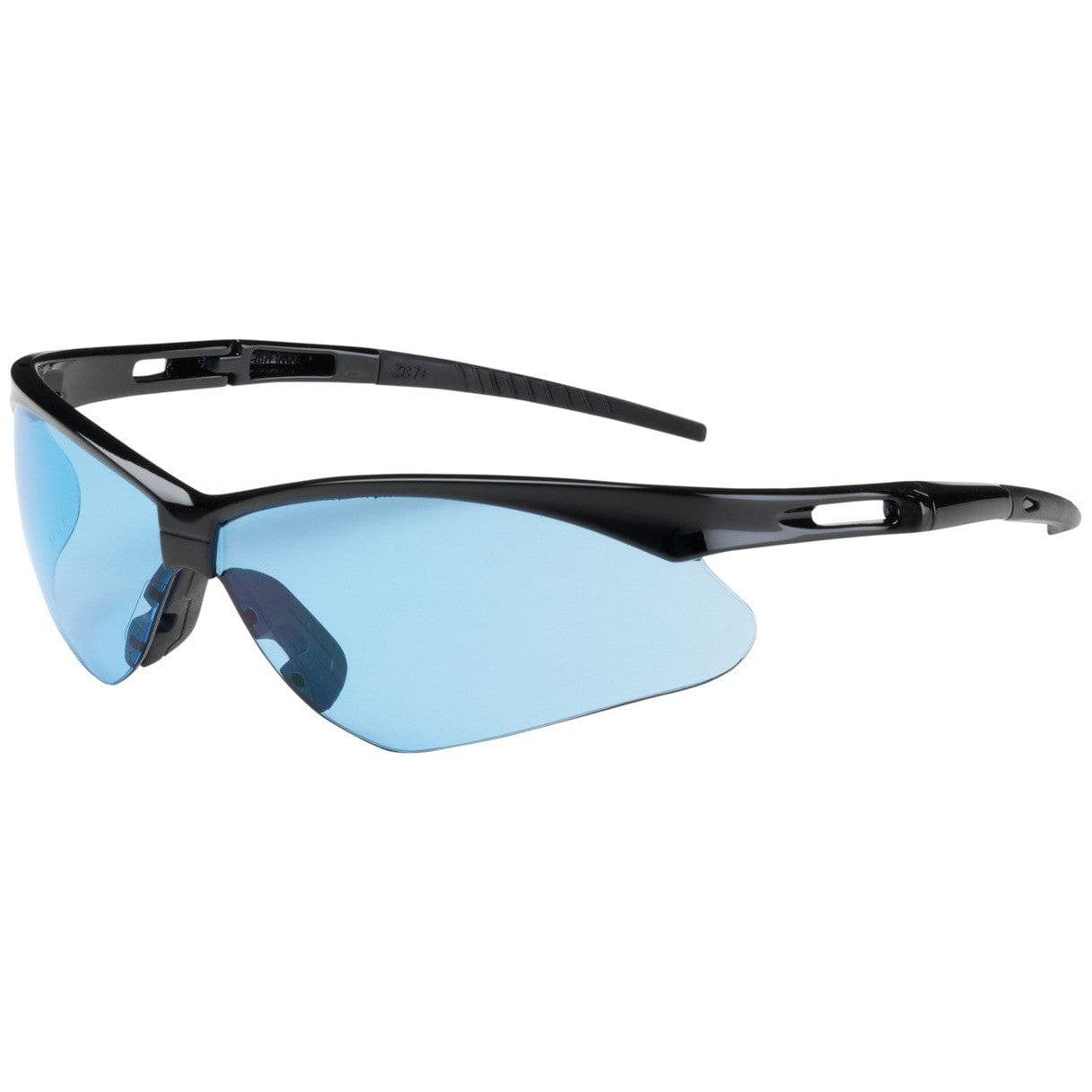 Bouton Anser Safety Glasses with Black Frame and Light Blue Lens 250-AN-10113