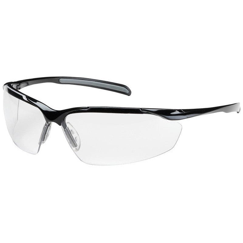 Bouton Commander Safety Glasses with Black Frame and Clear Anti-Fog Lens 250-33-0020