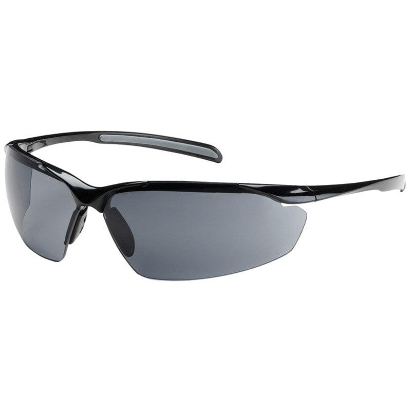 Bouton Commander Safety Glasses with Black Frame and Gray Anti-Fog Lens