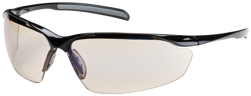Bouton Commander Safety Glasses with Black Frame and Indoor/Outdoor Blue Anti-Fog Lens