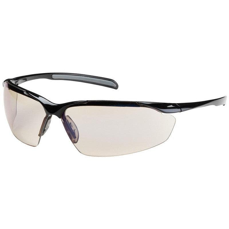 Bouton Commander Safety Glasses with Black Frame and Indoor/Outdoor Blue Anti-Fog Lens