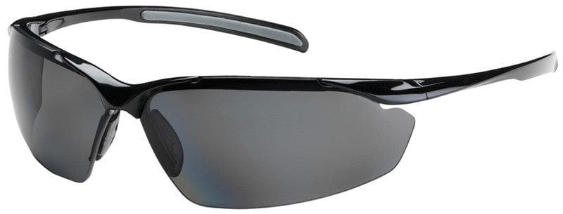 Bouton Commander Safety Glasses with Black Frame and Polarized Gray Lens