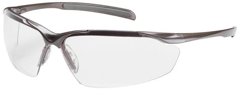 Bouton Commander Safety Glasses with Bronze Frame and Clear Anti-Fog Lens