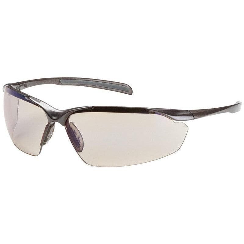 Bouton Commander Safety Glasses with Bronze Frame and Indoor/Outdoor Blue Anti-Fog Lens