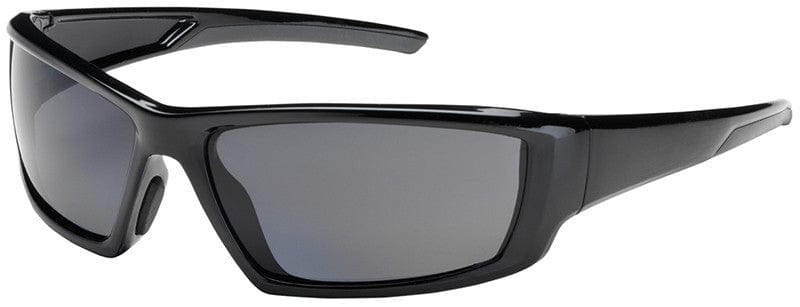 Bouton 250-47-0041 Sunburst Safety Glasses - Black Frame - Polarized Gray Anti-Fog Lens