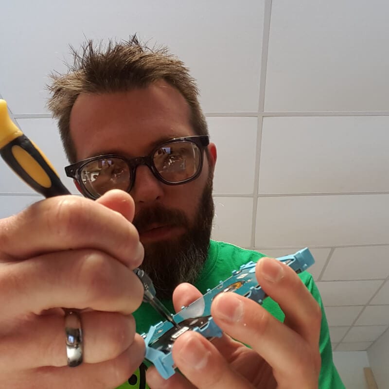 Bouton Traditional Safety Glasses with Translucent Smoke Frame and Wire Mesh Sideshields (shown with clear lens)