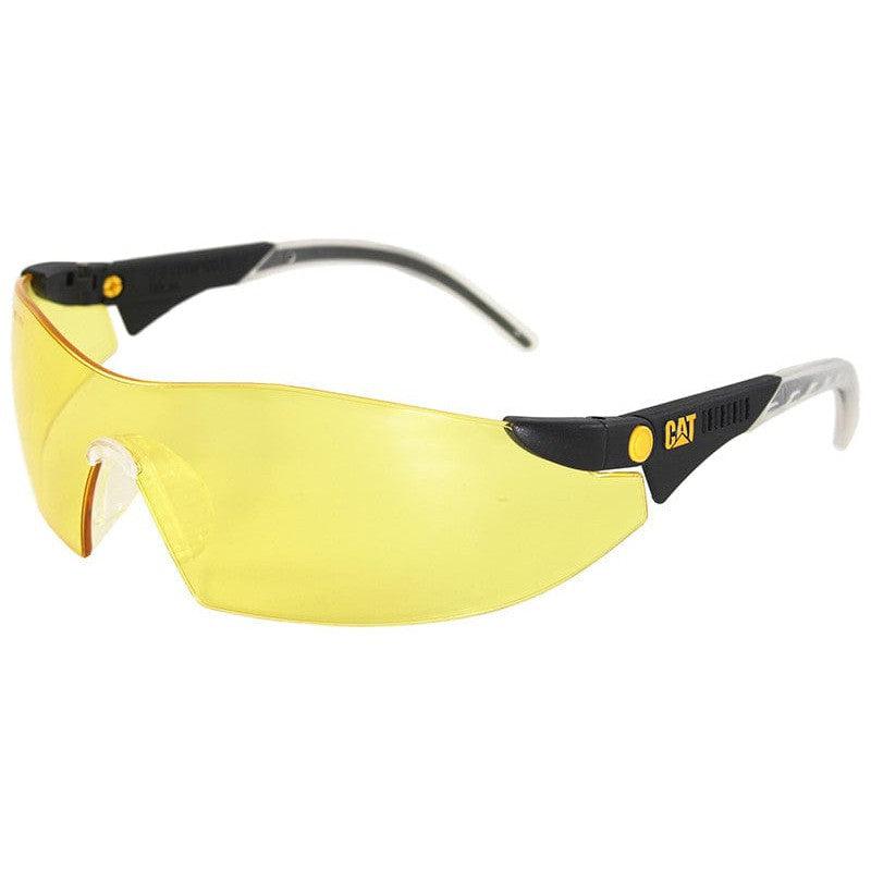 CAT Dozer Safety Glasses with Black Frame and Yellow Lens DOZER-112