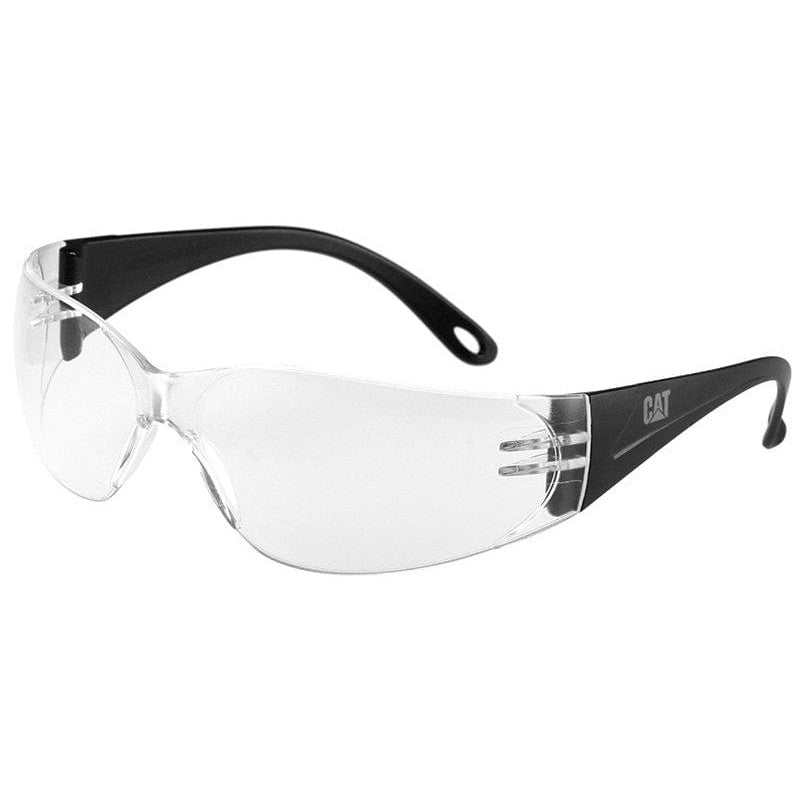 CAT Jet Safety Glasses with Black Frame and Clear Lens JET-100