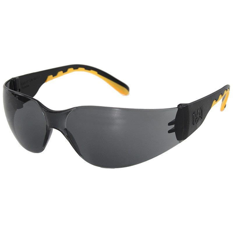 CAT Track Safety Glasses with Black Frame and Smoke Lens TRACK-104