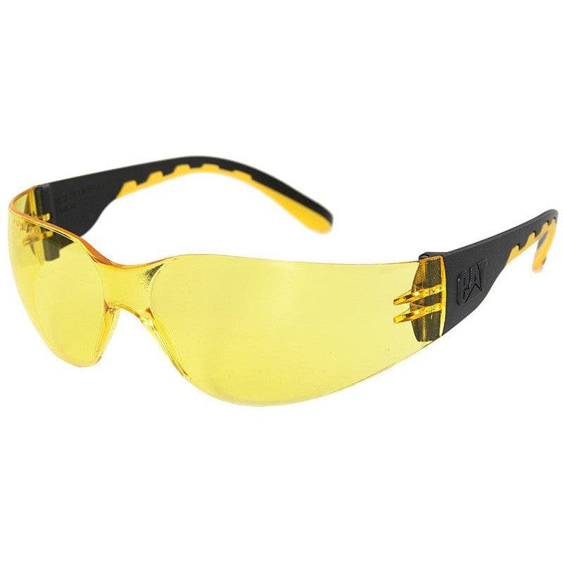 CAT Track Safety Glasses with Black Frame and Yellow Lens TRACK-112