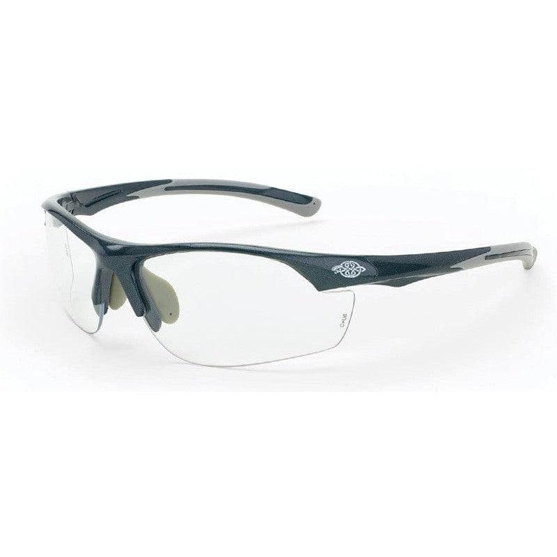 Crossfire AR3 Safety Glasses Shiny Pearl Gray Frame Clear Lens 1664