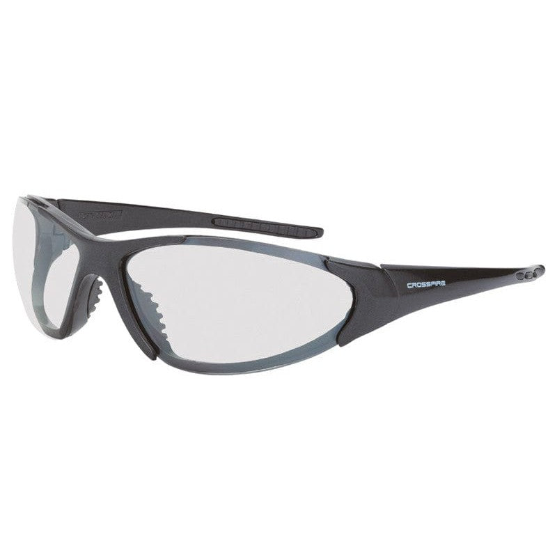Crossfire Core Safety Glasses with Shiny Black Frame and I/O lens