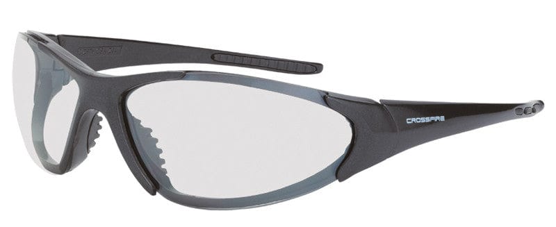 Crossfire Core Safety Glasses with Shiny Black Frame and I/O lens