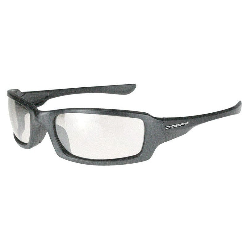 Crossfire M6A Safety Glasses with Pearl Gray Frame and I/O Lens