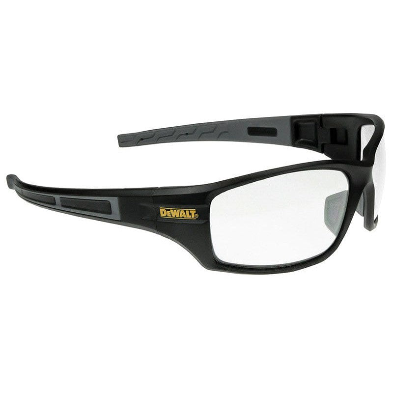 DeWalt Auger Safety Glasses with Black/Gray Frame and Clear Lenses