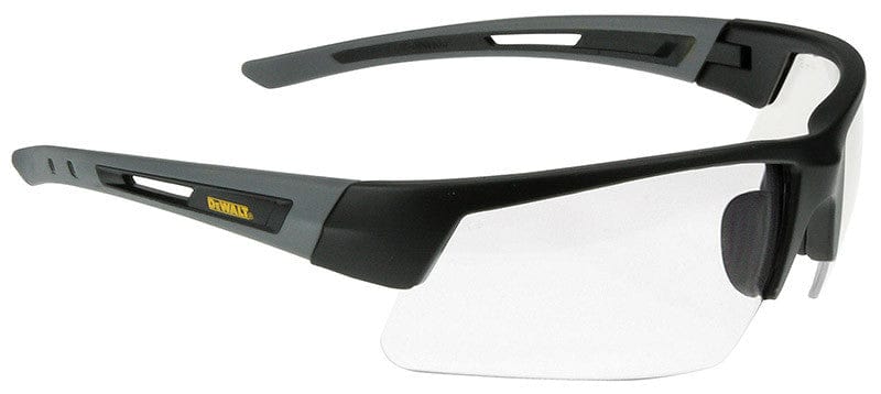 DeWalt Crosscut Safety Glasses with Black/Gray Frame and Clear Lenses