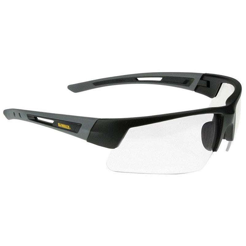 DeWalt Crosscut Safety Glasses with Black/Gray Frame and Clear Lenses