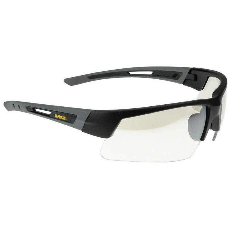 DeWalt Crosscut Safety Glasses with Black/Gray Frame and Indoor/Outdoor Lenses