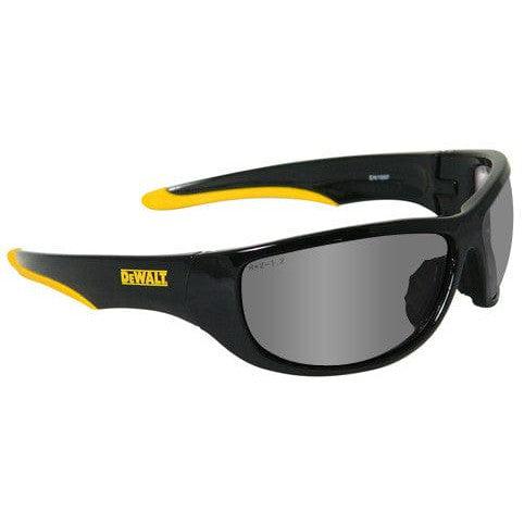 DeWalt Dominator Safety Glasses with Black Frame and Silver Mirror Lens DPG94-6D